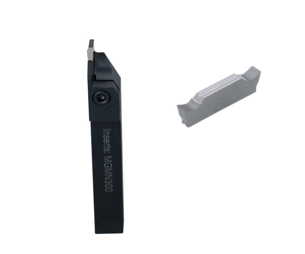 Indexable Cut-off Tool Holders with Carbide Inserts for Steel and Aluminum