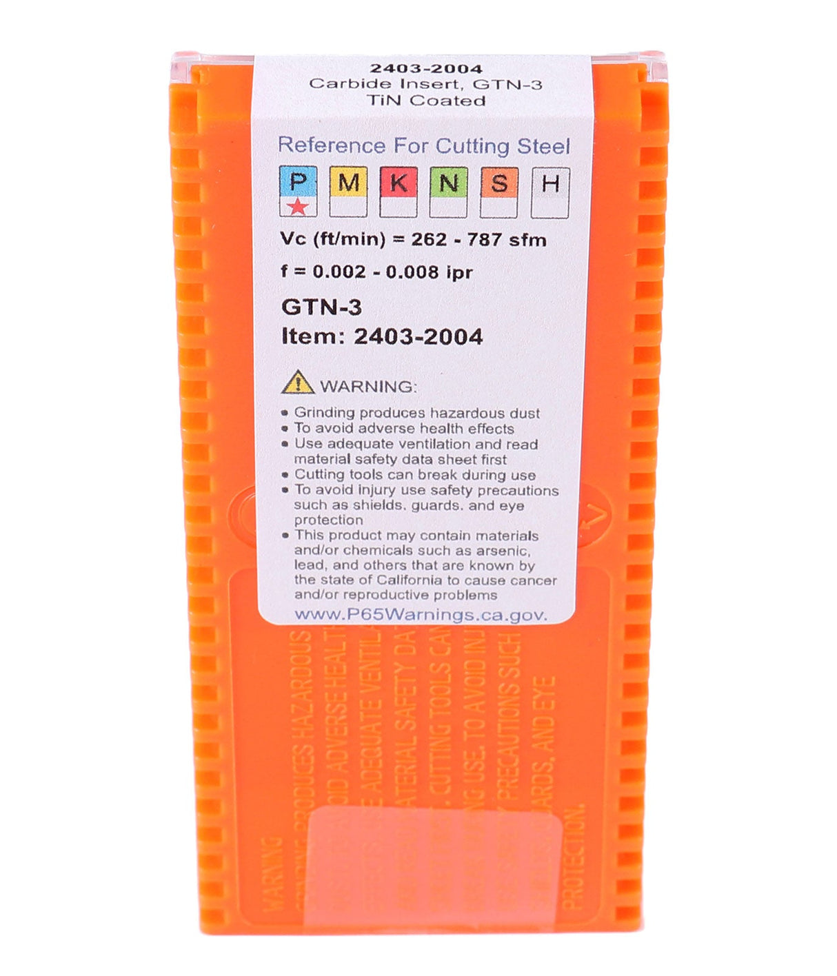 Self-Lock Carbide Cut-off GTN Carbide Inserts, 0 Degree Angle, for Cutting Steel, Aluminum or Stainless Steel