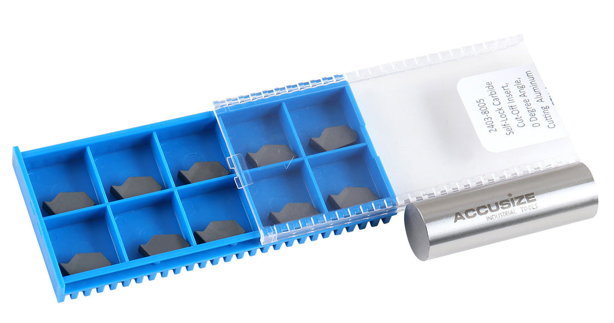 Self-Lock Carbide Cut-off GTN Carbide Inserts, 0 Degree Angle, for Cutting Steel, Aluminum or Stainless Steel