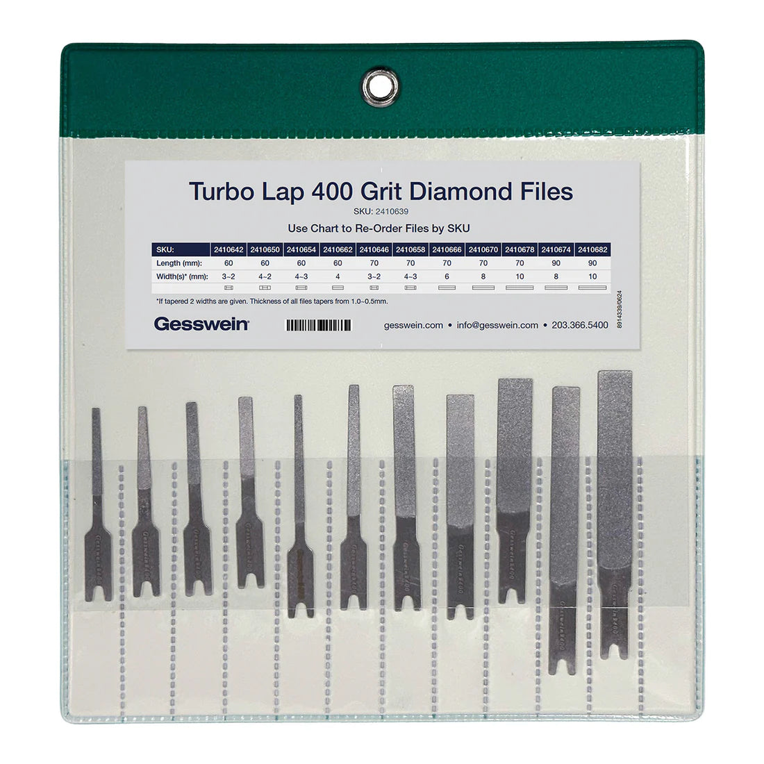 Turbo Lap Diamond Files (Set of 11)
