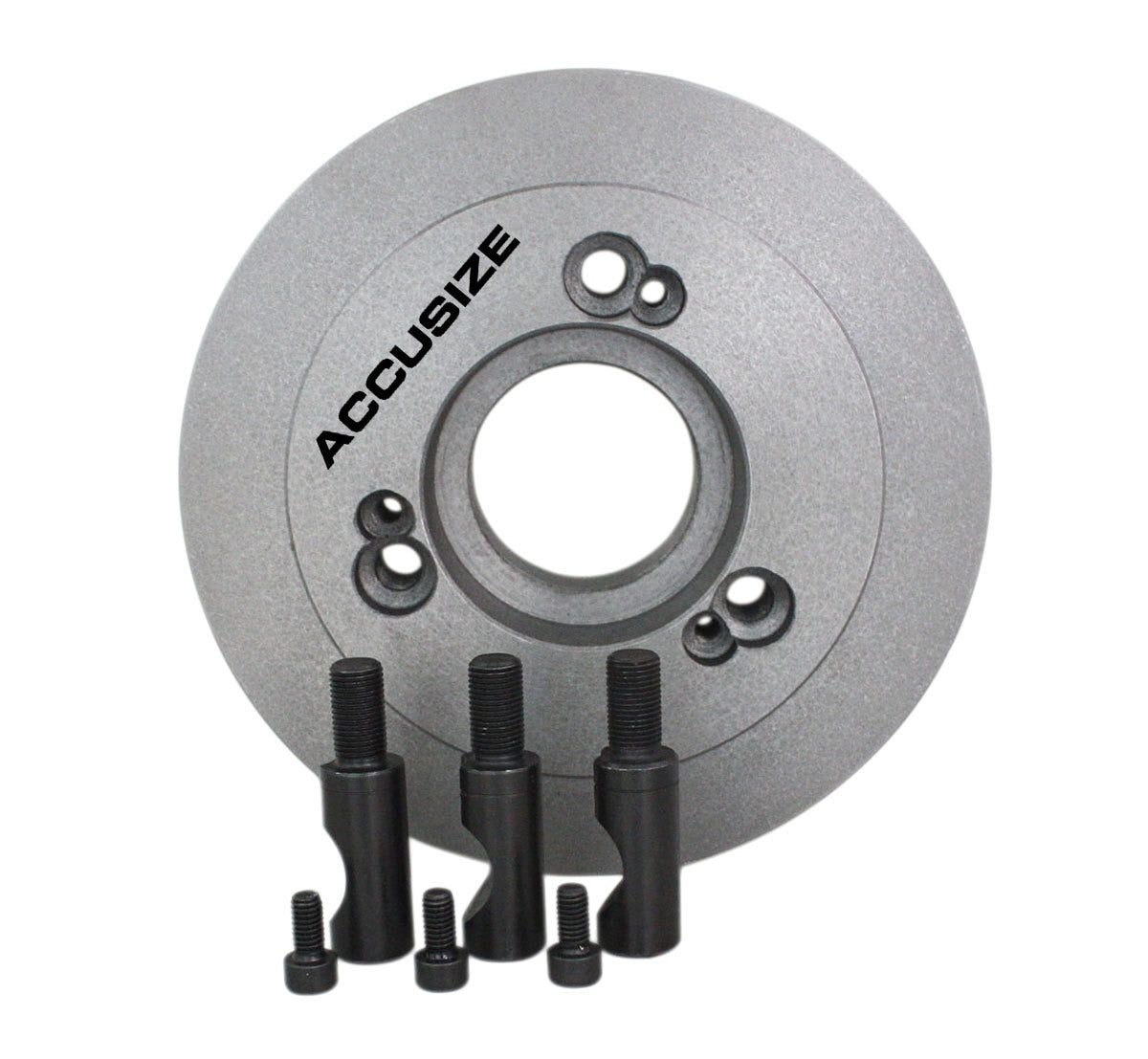 Fully Machined Lathe Chuck Back Plate, D1 Type Adapter for Most 4 Jaw Independent Chucks