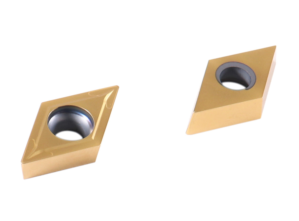 2 Pc of Each Style of Carbide Inserts for 9-Pc Indexable Carbide Turning Tool and Boring Bar Set