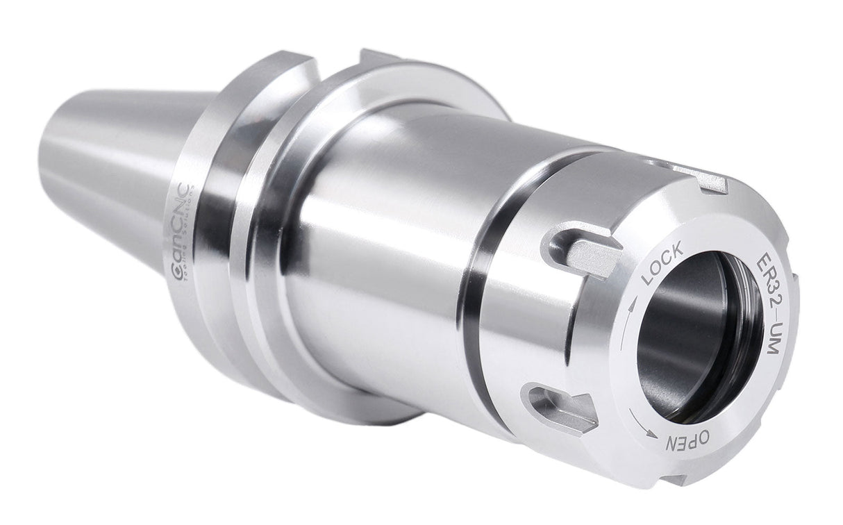 Premium V-Flange CAT40 and BT40 to ER Style Collet Chucks, Balanced to 20,000 RPM at G2.5