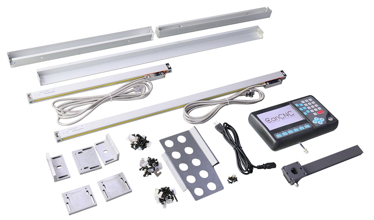 3-Axis Digital Read Out DRO Glass Scale Kit for Milling Machine on Knee (X, Y, Z)