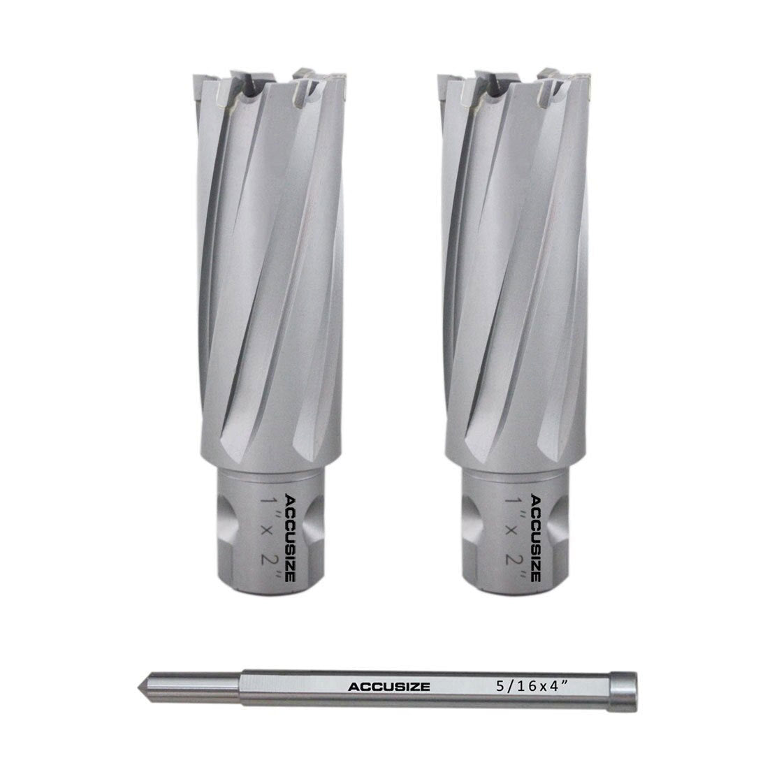 15/16'' x2'' Depth, Carbide Tipped Annular Cutters with One-Touch Shank with a Pilot Pin