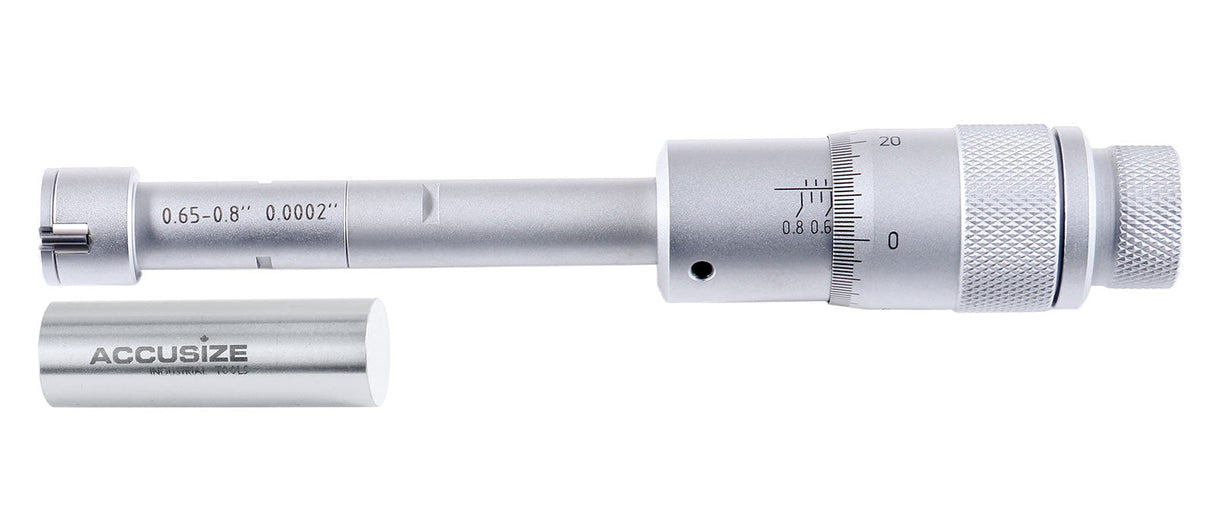 Three -Point Internal Micrometers, Ratchet Stop