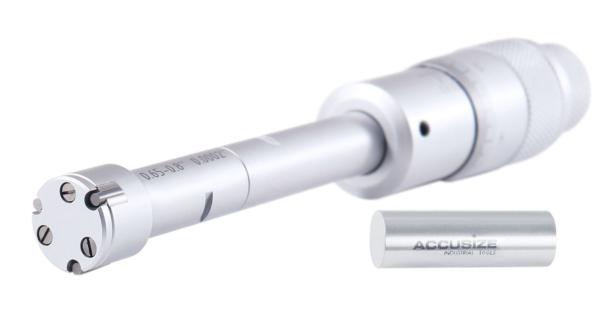 Three -Point Internal Micrometers, Ratchet Stop