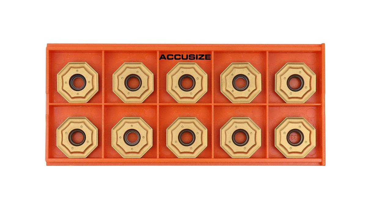 Octagonal Double Side ONGX080608-M Carbide Inserts, PVD Coated