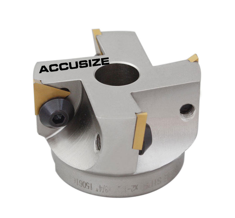 3508-0016, 2-1/2" Indexable Face Shell Mill 90 Deg., Positive Rake w/ TPG322 Inserts