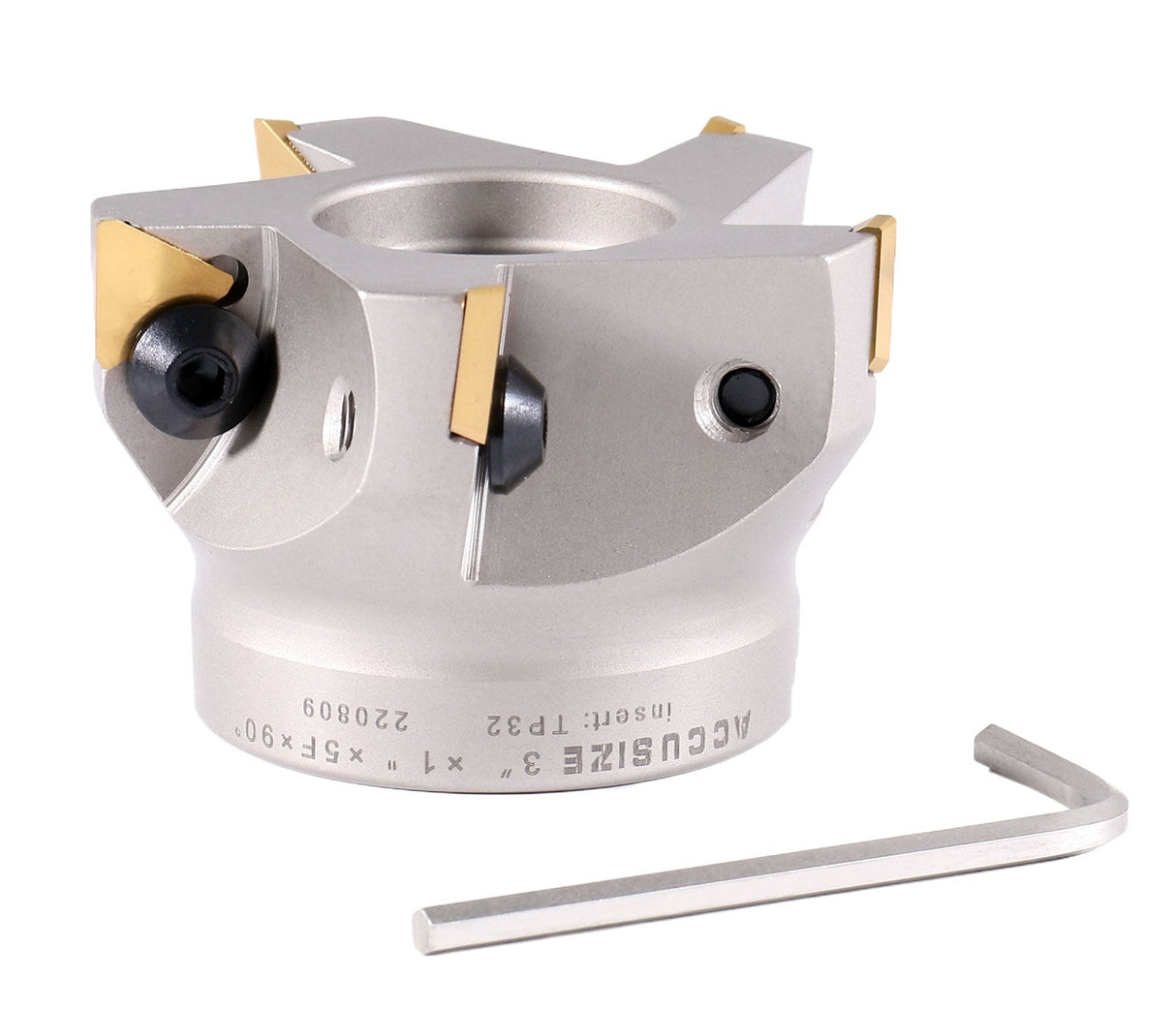 3508-0018, 3" Indexable Face Shell Mill 90 Deg., Positive Rake with TPG322 Inserts