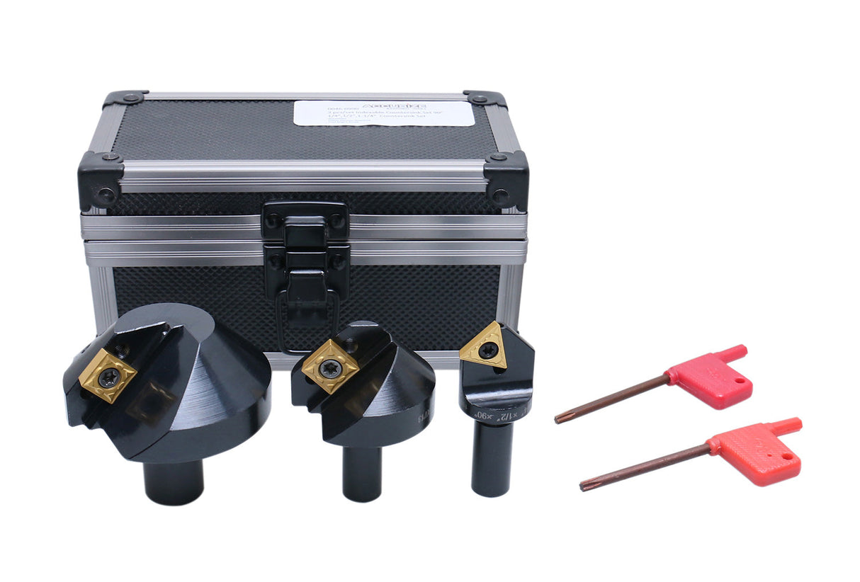 3 Pcs Indexable Countersink Sets