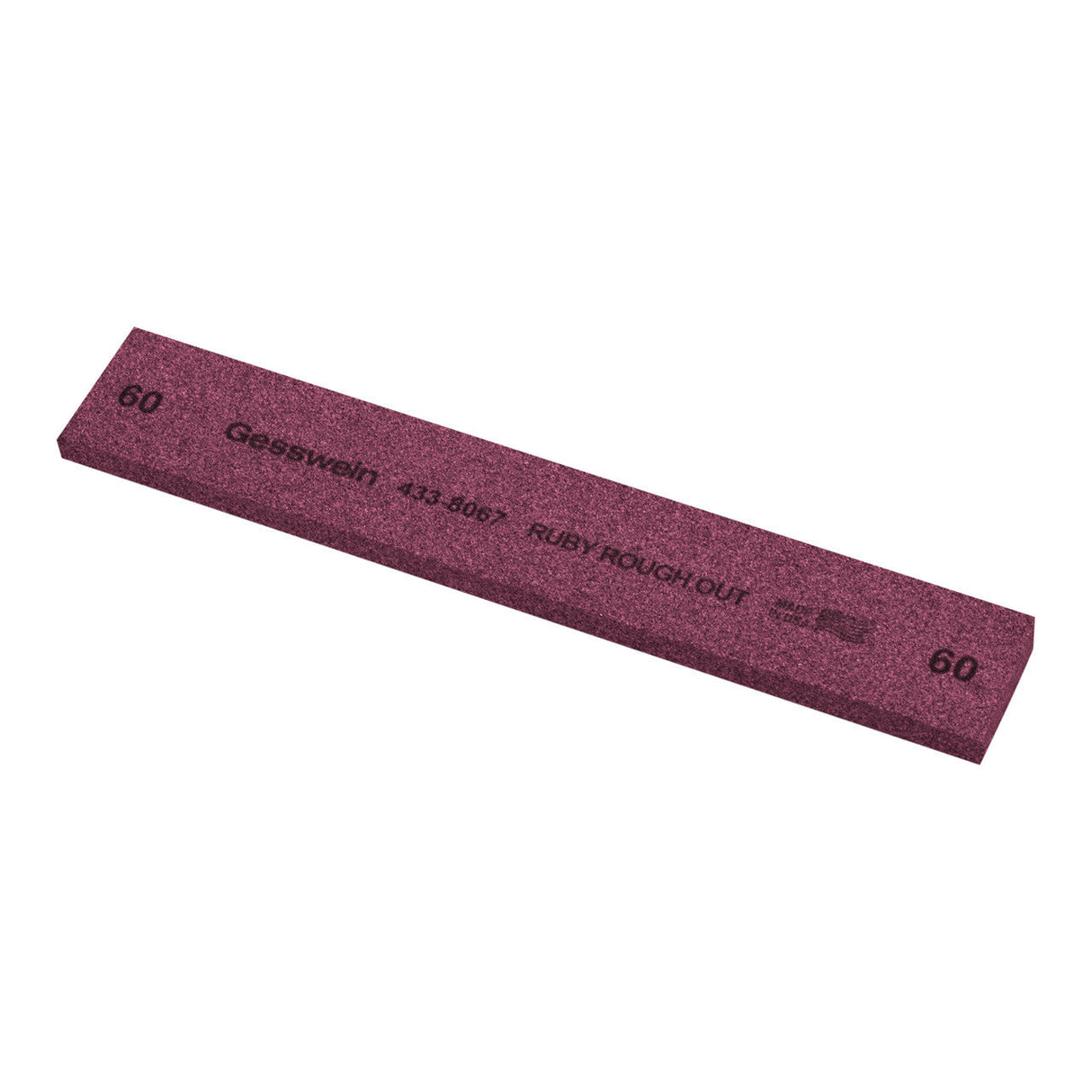 Gesswein® Ruby Rough-Out Stones 1" x 1/4" x 6" (Pkg. of 6)