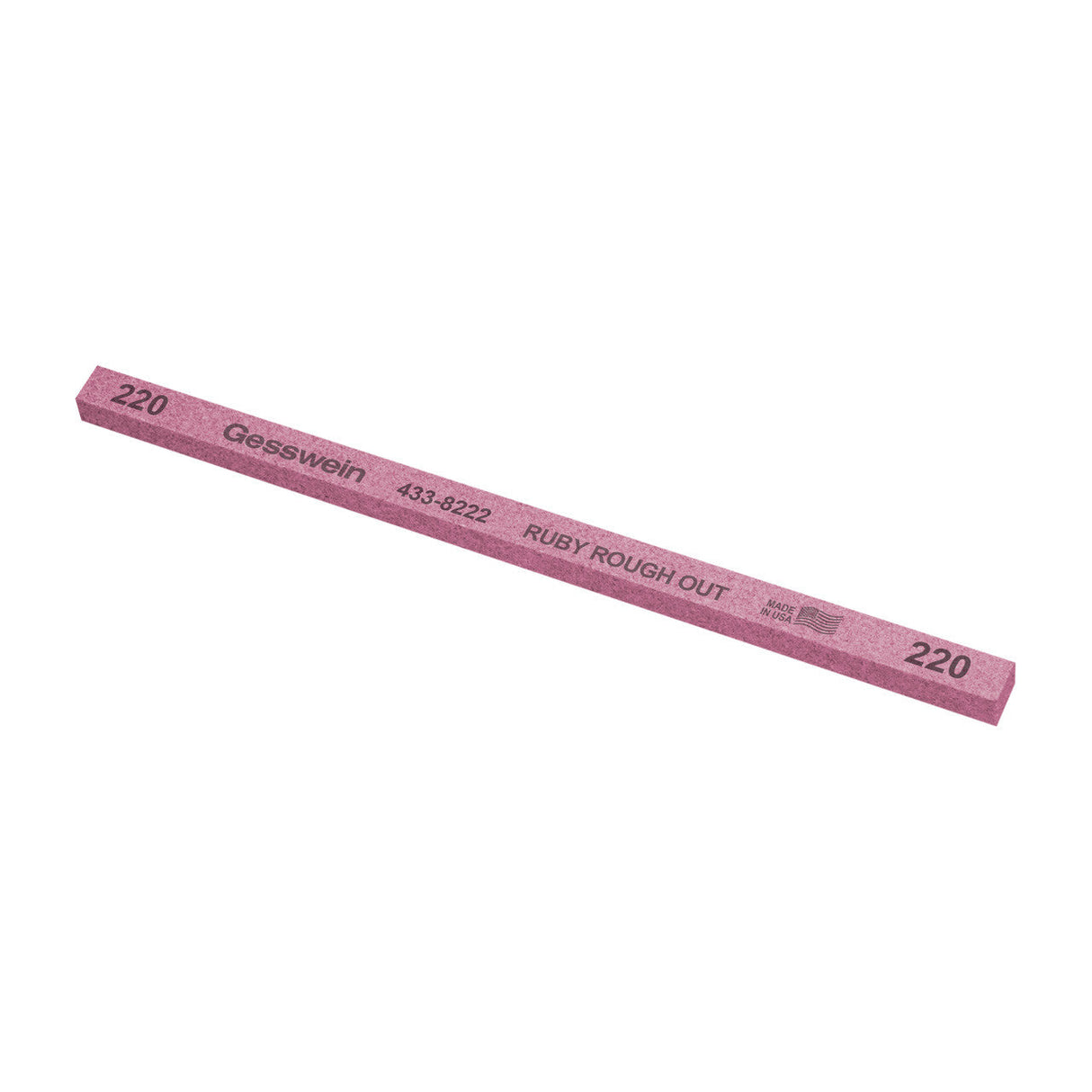 Gesswein® Ruby Rough-Out Stones 1/4" x 1/4" x 6" (Pkg. of 12)