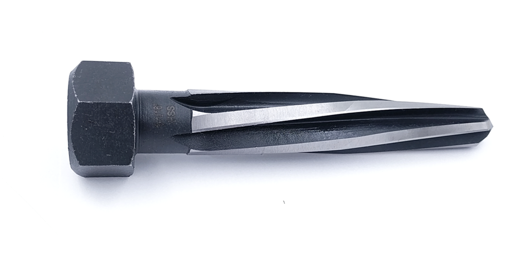 Bridge Reamer, H.S.S. Aligning Reamer, Spiral Flute, Hex Shank