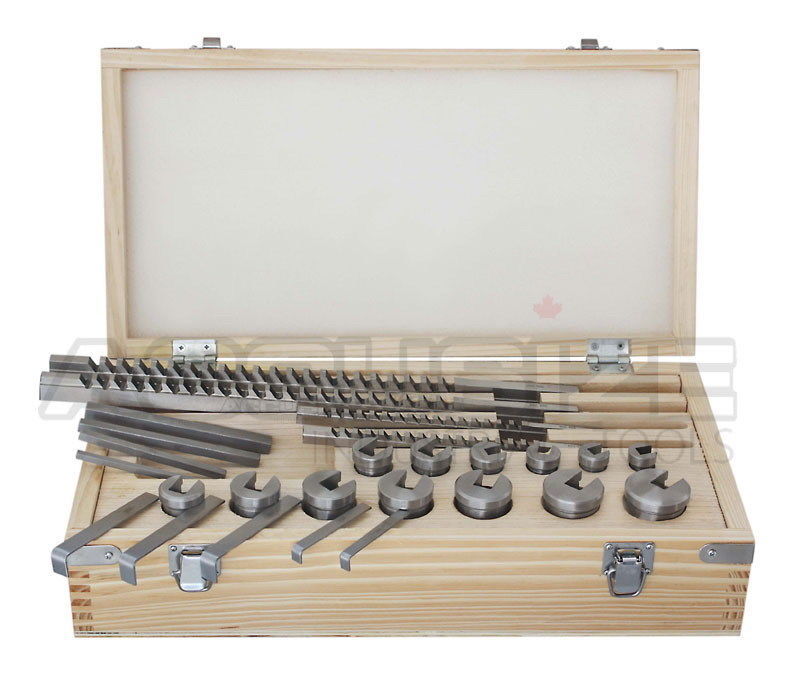5100-0070, No.70 Metric Set 72 Combinations HSS Keyway Broach Sets ...