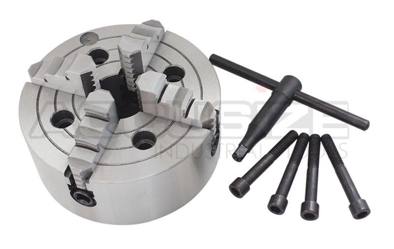 4-Jaw Independent Lathe Chucks, Plain Back