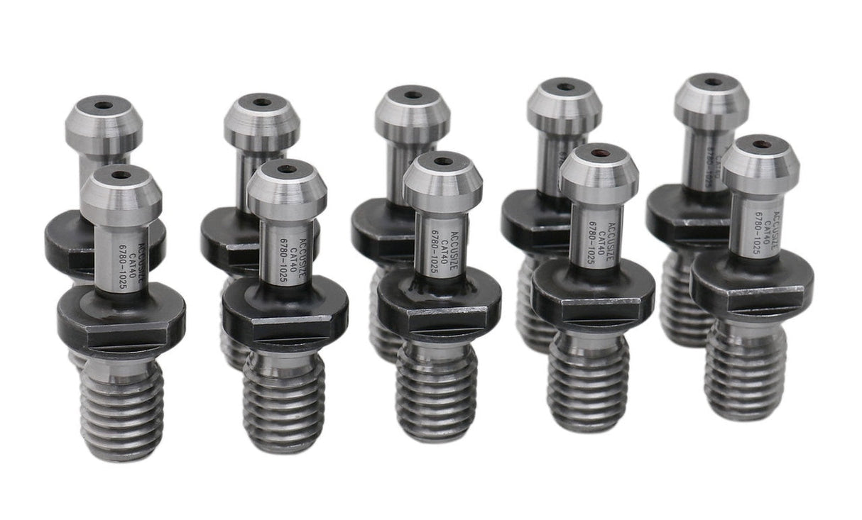 10 Pcs of Style C, CAT40 Pull Stud Retention Knob, Solid fits HAAS, Mitsubishi, Toshiba, Daewoo, OKK, Kitamura,etc, #6780-1025x10