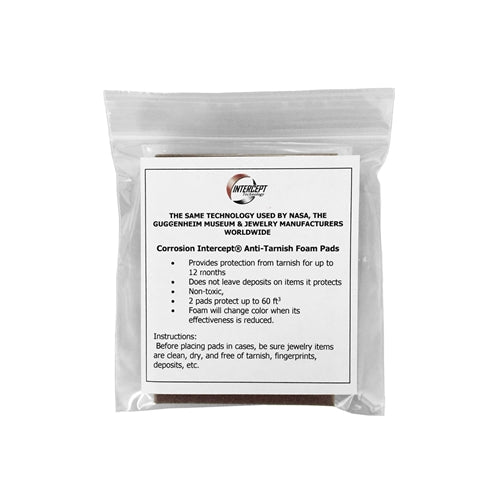 Intercept Anti-Tarnish Foam Pad - Pack of 4