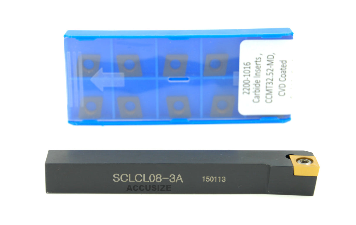 SCLC R/L Toolholders with CCMT Carbide CVD Coated Inserts