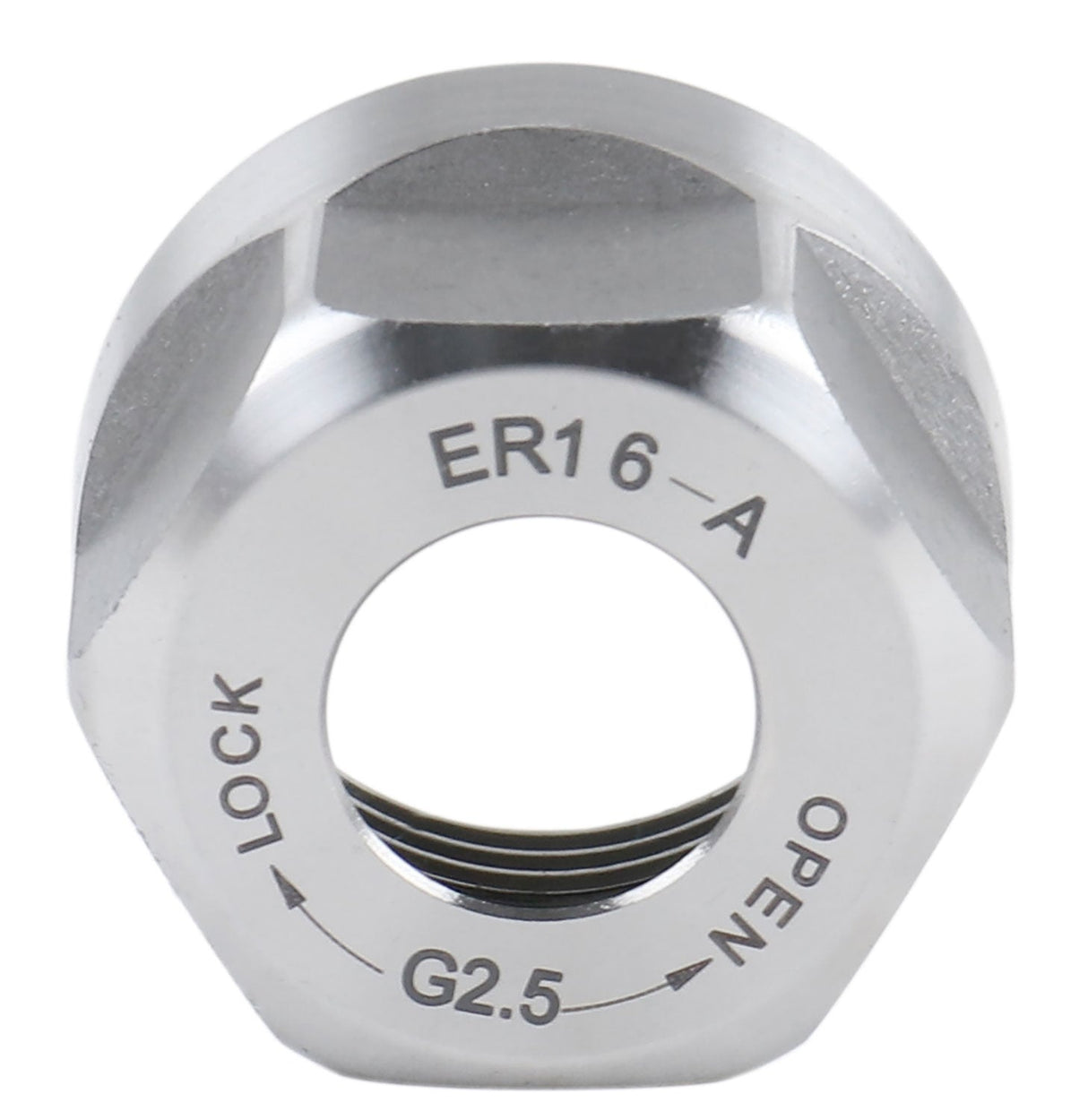 Hex ER16 Collet Nut, Slotted ER32 & ER40 Collet Nut, Balanced to 20,000 RPM at G2.5