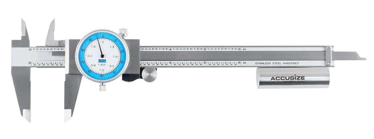 Stain Steel Dial Caliper, Fractional