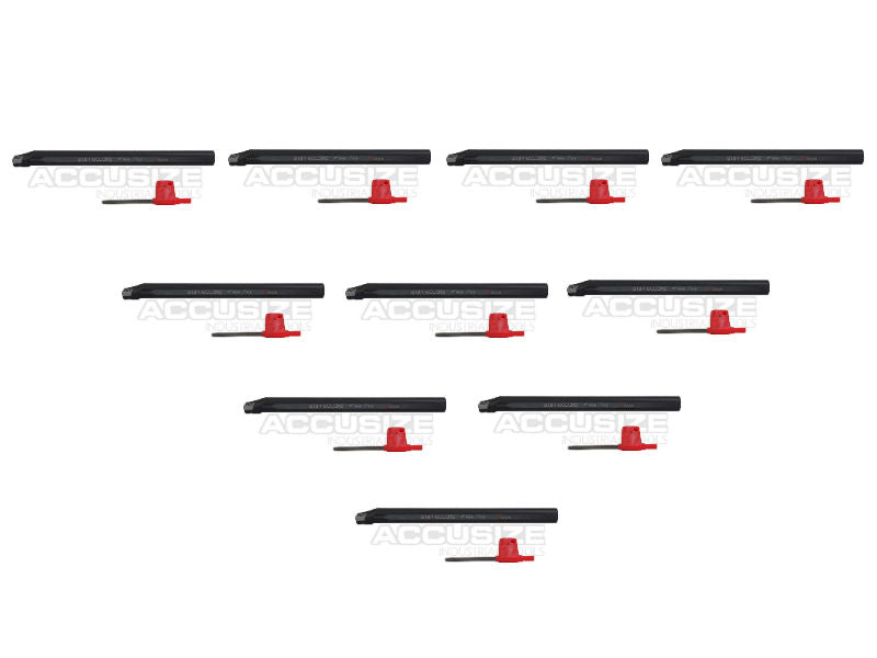 P252-S401x10, 10 Pcs 3/8x6" RH SCLCR Indexable Boring Bar Tool Holder w/ Insert