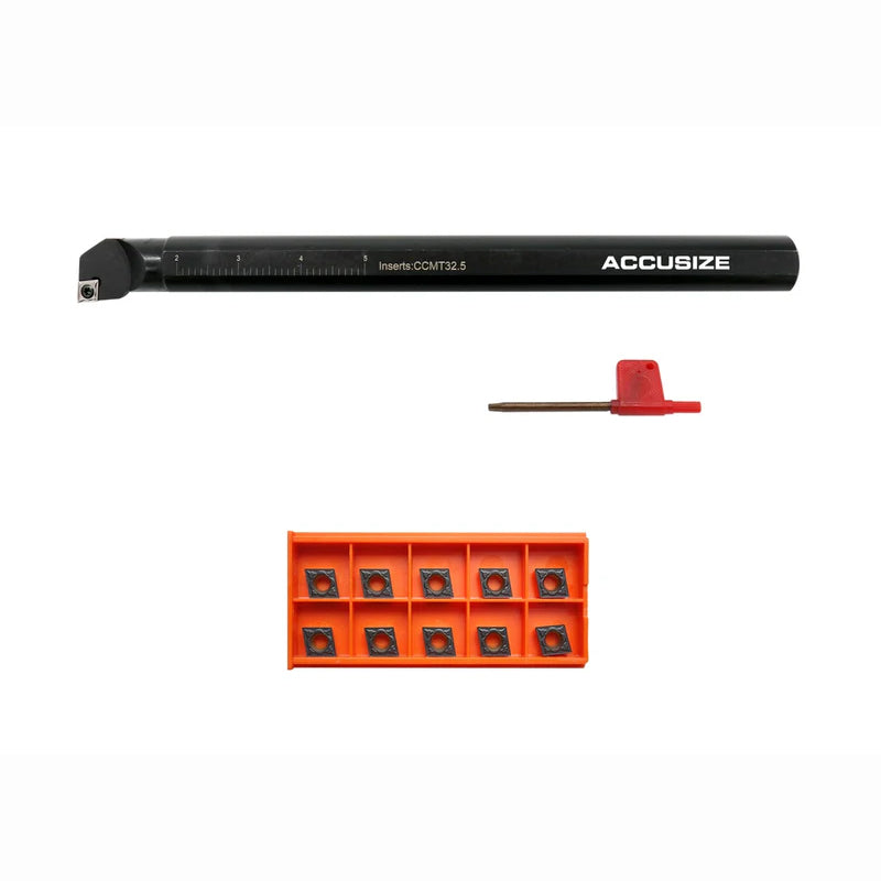 1"x12" RH SCLCR Indexable Boring Bar Holder w/ extra 10 CCMT31.51/32.52 Inserts