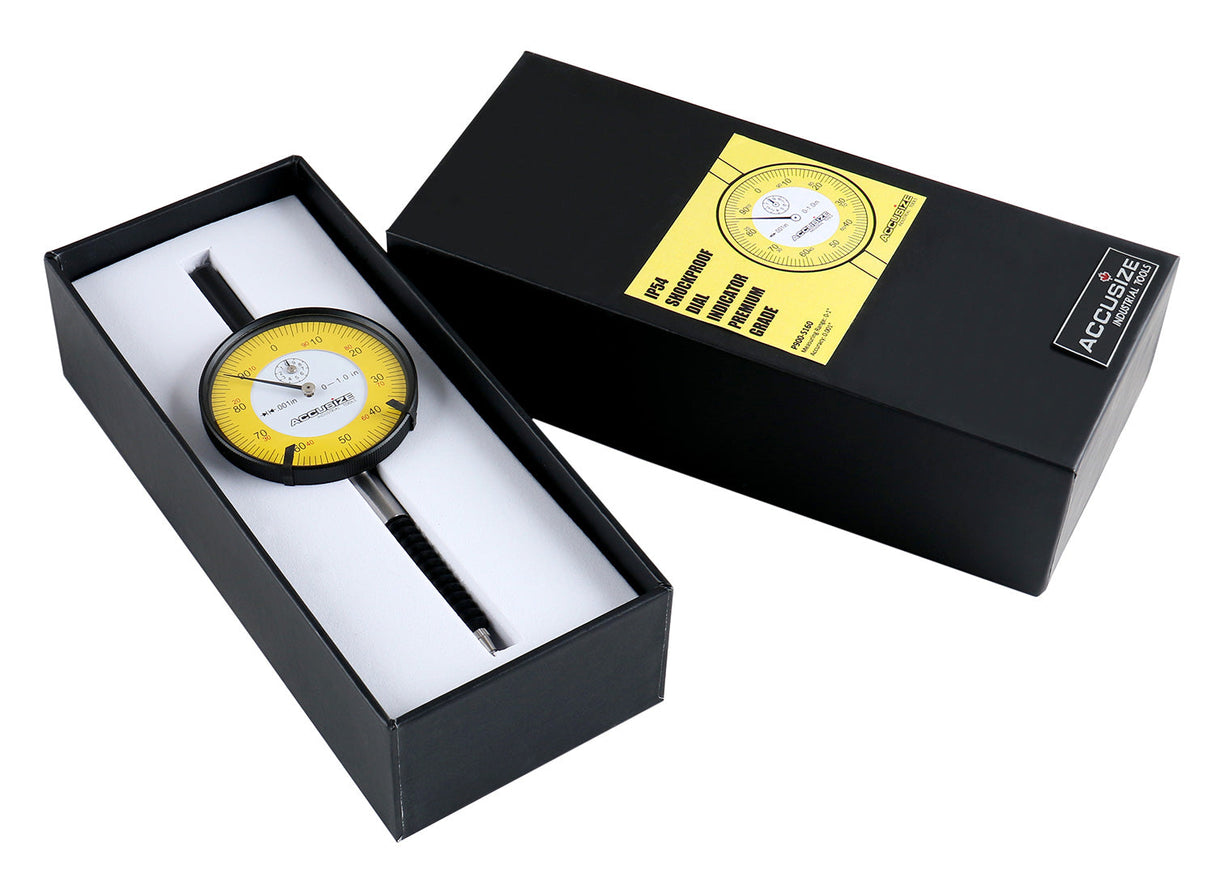 IP54 Shockproof Dial Indicator Premium Grade, Inch or Metric