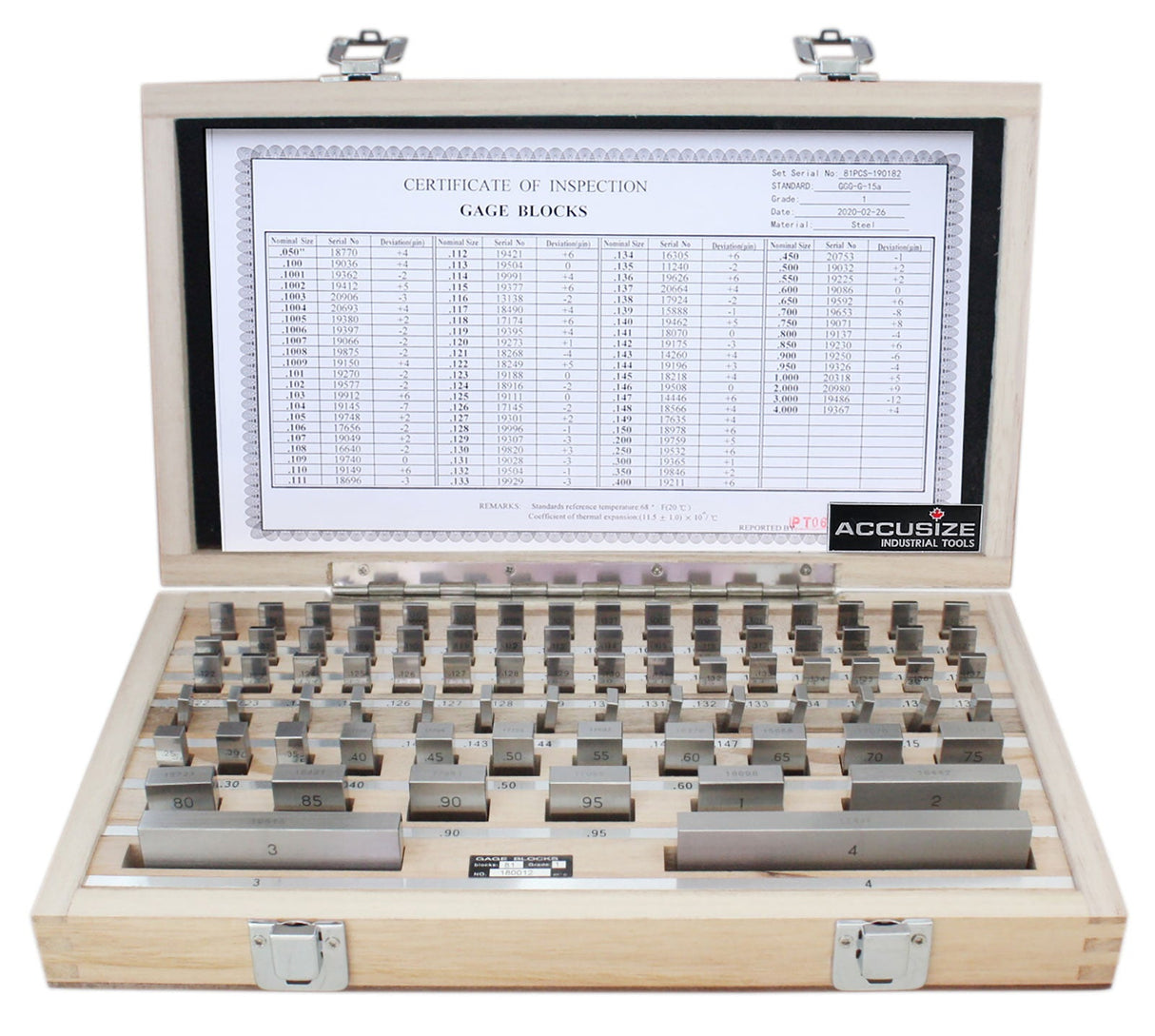 81 pc/set Steel Gage Block Set