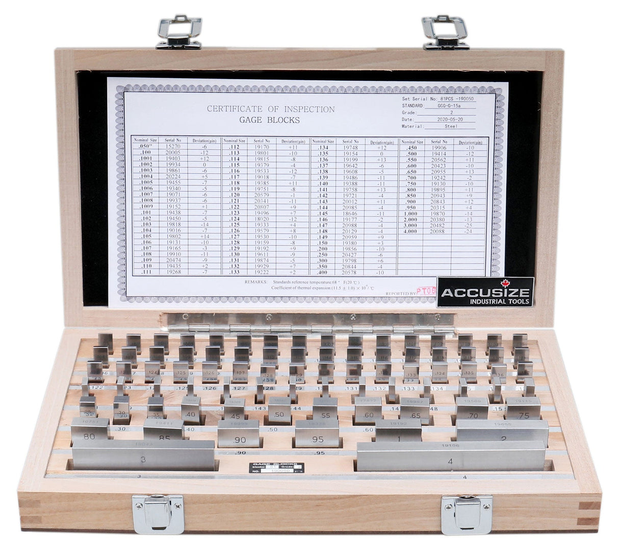 81 pc/set Steel Gage Block Set