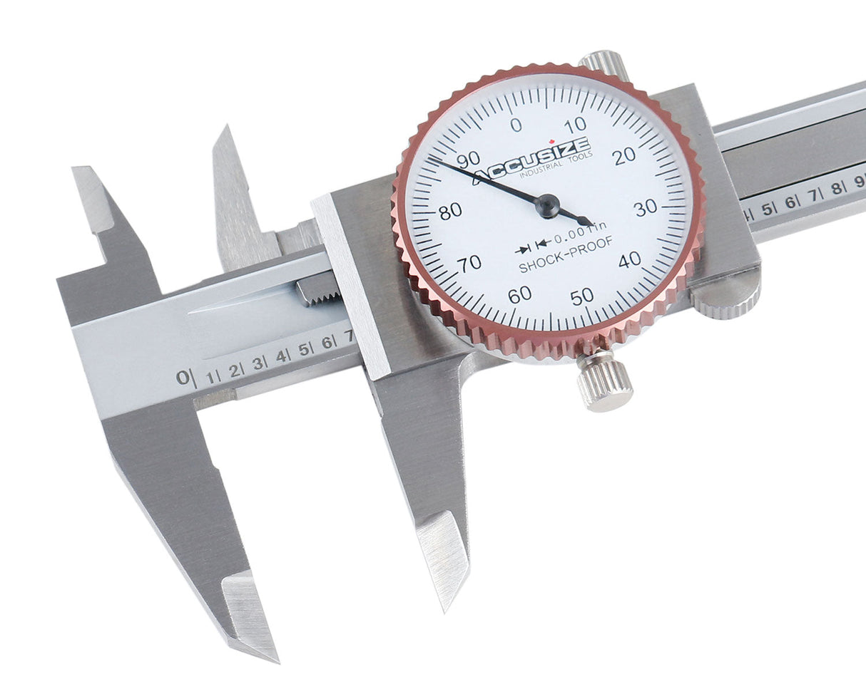 Dial Caliper, Stainless Steel, Inch.