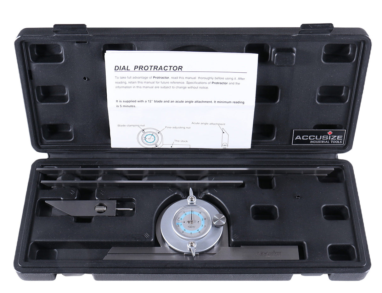 S855-3012, Dial Reading Bevel Protractors