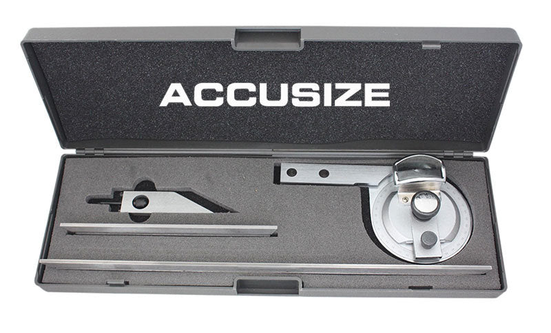 S855-C802, 6" & 12" Blades Universal Dial and Bevel Protractors