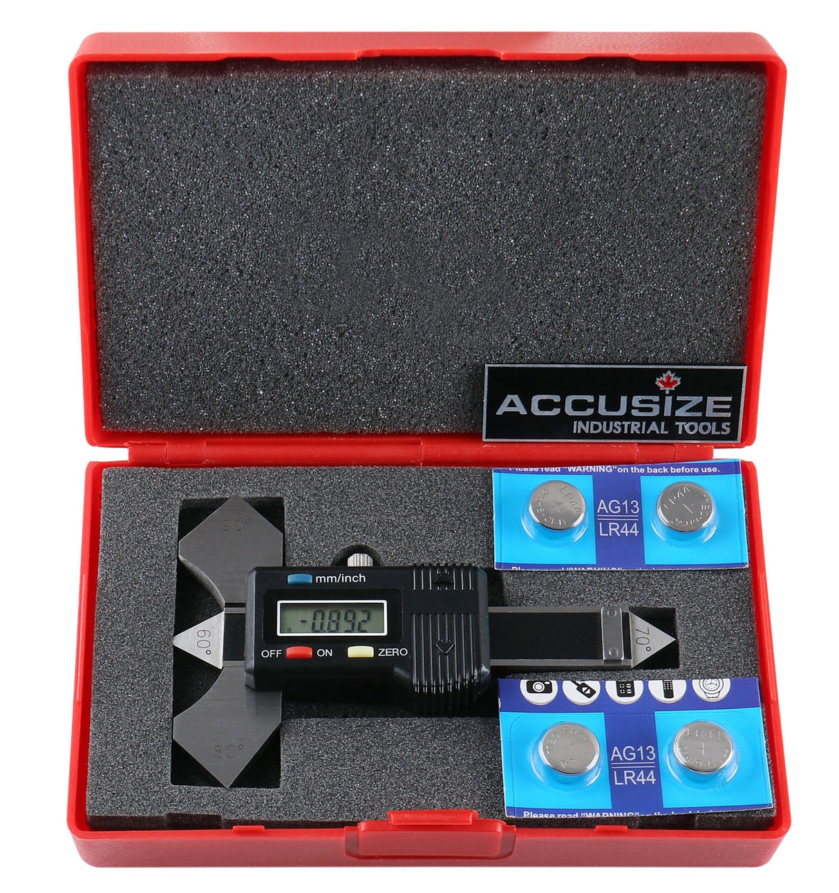 S906-C429, 20MM/0.08" X 0.01MM/0.0005" DIGITAL WELDED SEAM CALIPER