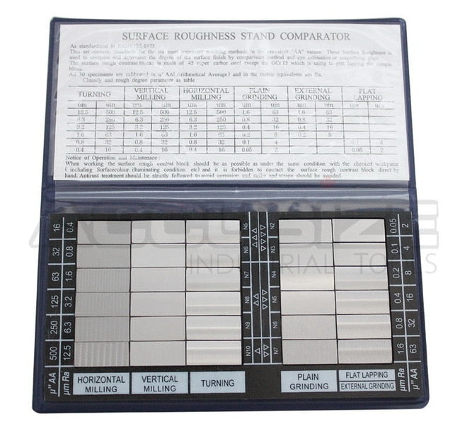 EG02-0226, Surface Roughness Comparator Inch/Metric Combo