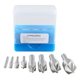 6 Flute HSS Machine Countersinks Sets, 8 pcs/Set