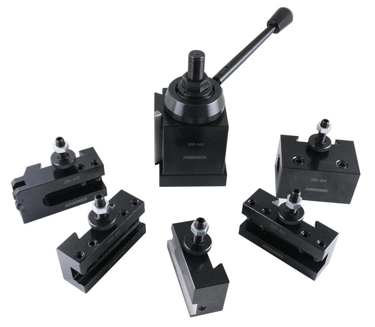 Quick Change Tool Post Sets (USA STYLE), Wedge Type (6 Piece/Sets)