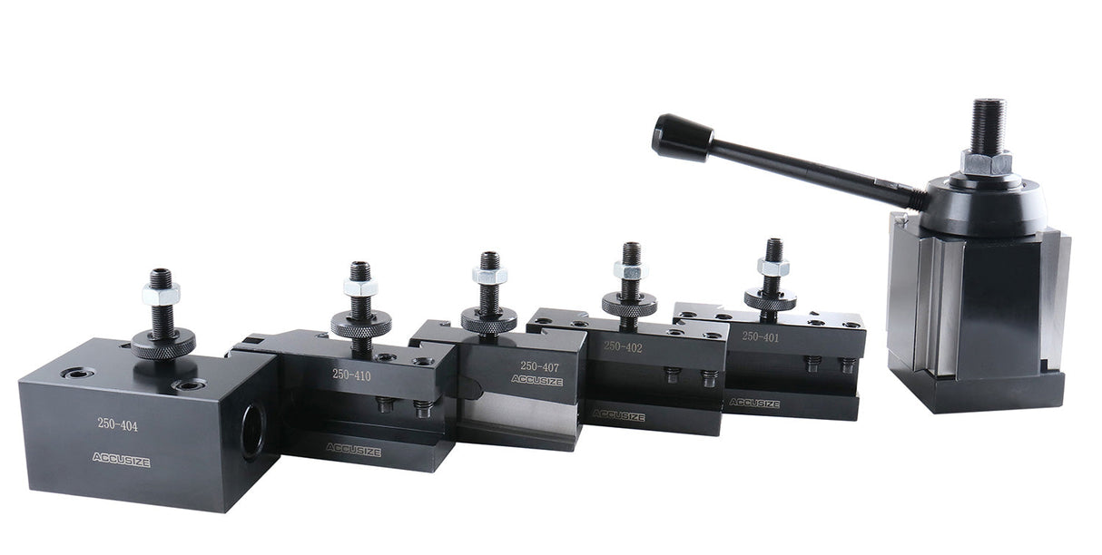 Quick Change Tool Post Sets (USA STYLE), Wedge Type (6 Piece/Sets)