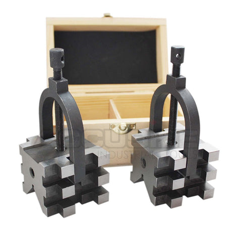 Multi-Use V  Block & Clamp Set 2-3/8" x 2-3/4" x 2", #0303-0219