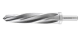 H.S.S. Aligning Reamer, Spiral Flute, 3/8" Straight Shank with 3-Equal Flat