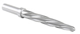 H.S.S. Aligning Reamer, Spiral Flute, 3/8" Straight Shank with 3-Equal Flat
