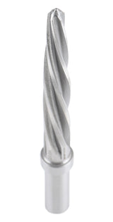 H.S.S. Aligning Reamer, Spiral Flute, 3/8" Straight Shank with 3-Equal Flat
