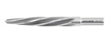 H.S.S. Aligning Reamer, Spiral Flute, 3/8" Straight Shank with 3-Equal Flat