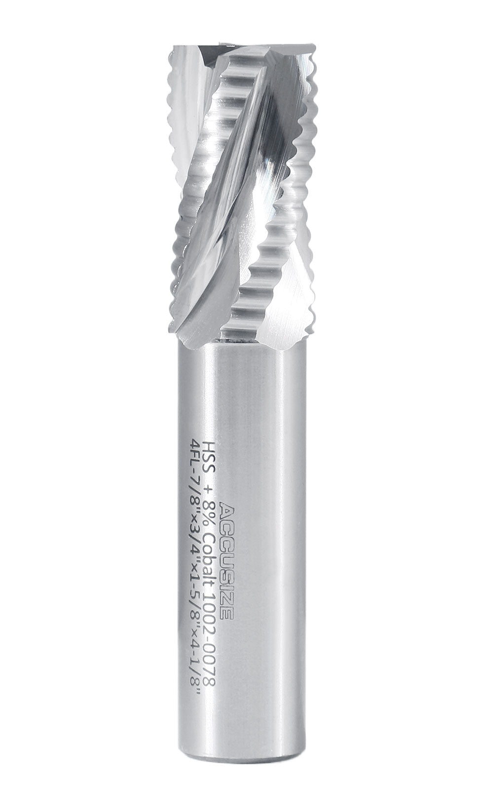 M42-8% Cobalt Roughing End Mills, Standard Tooth