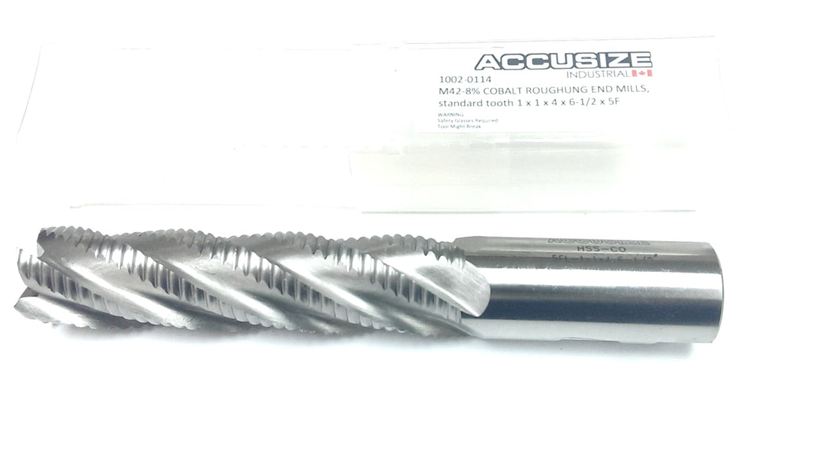 M42-8% Cobalt Roughing End Mills, Standard Tooth