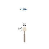 Mounted Felt Bobs, Round & Cone - 1/8" Shank (Pkg. of 12)