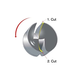 Busch Burs, Twin Cut Cup, Fig. 411T (Pkg. of 6)