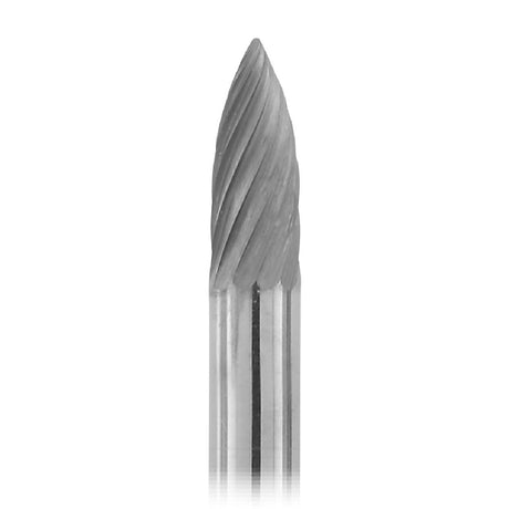 Solid Carbide Burs, 1-1/2" Long, 1/8" Shank