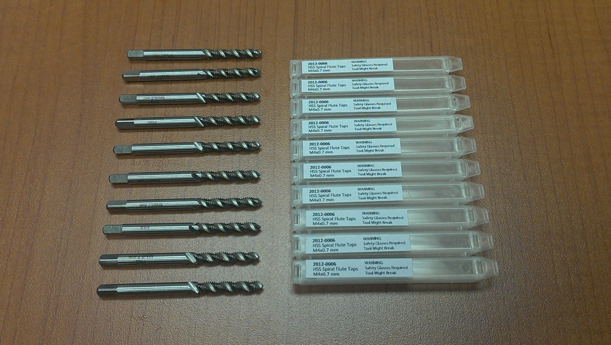 HSS Spiral Flute Taps Metric Size