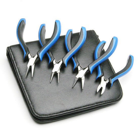 Ergonomic Plier Set with Vinyl Case